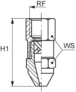BR/BS/BT/BU - Narrow Angle Cone Nozzle by Tecpro