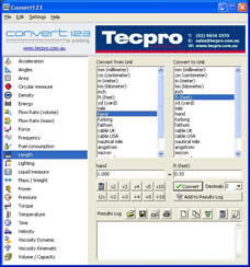 Engineering Unit Converter by Tecpro