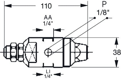 MX automatic atomising nozzle full cone MW body type