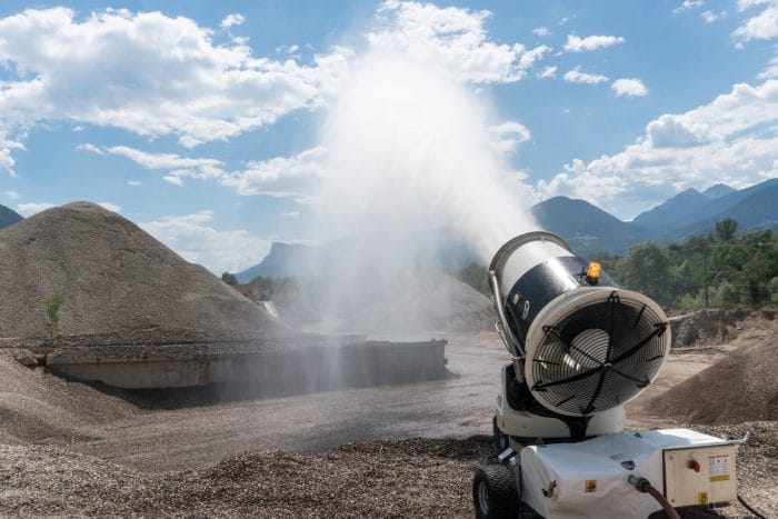 V22 scaled dust suppression cannon
