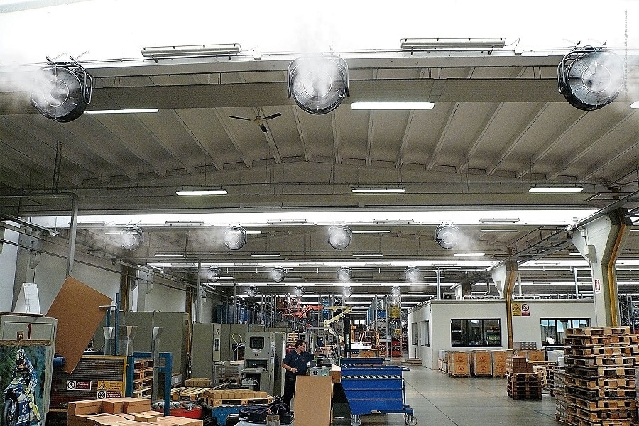 Misting Fans Factory & Warehouse Cooling Systems