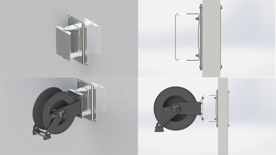 Cool Room Panel Hose Reel Mounting