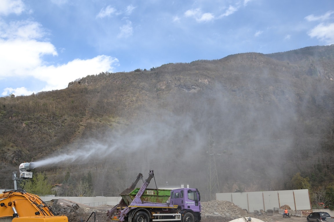 Salt Water Dust Suppression Cannon