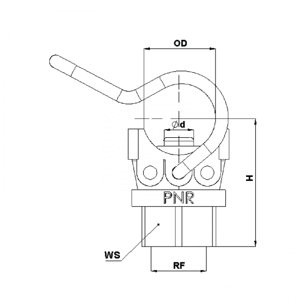 ZPN MINI - Mini Spring Pipe Clamp Nozzle Dimensional Table